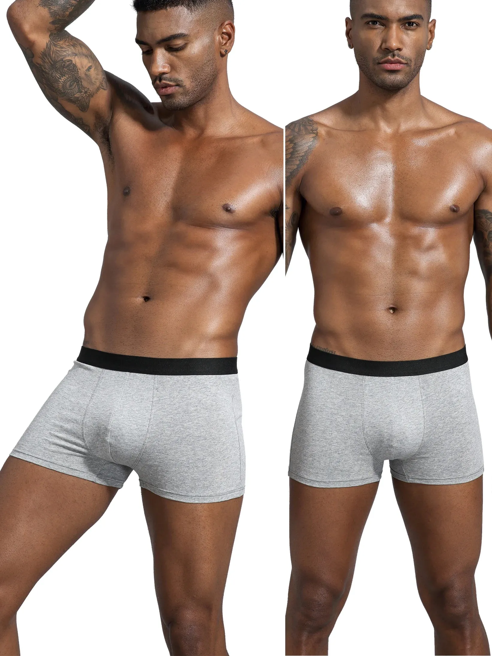 10Pcs Men's Luxury Cotton Boxer Briefs