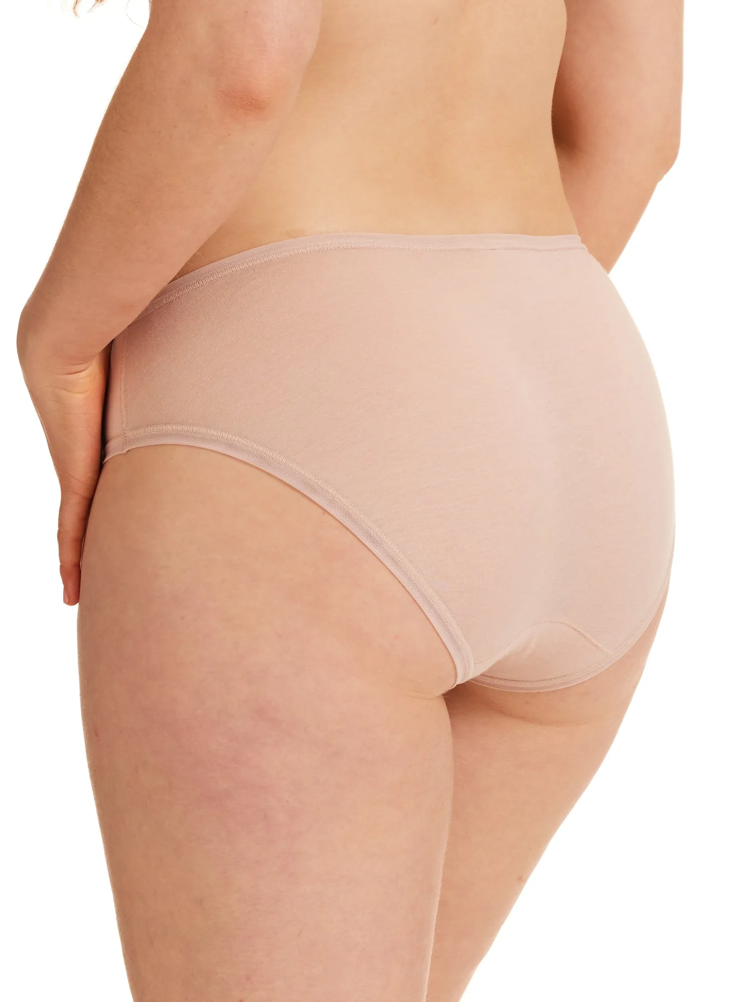 2 Pack Pure Cotton High Cut Brief