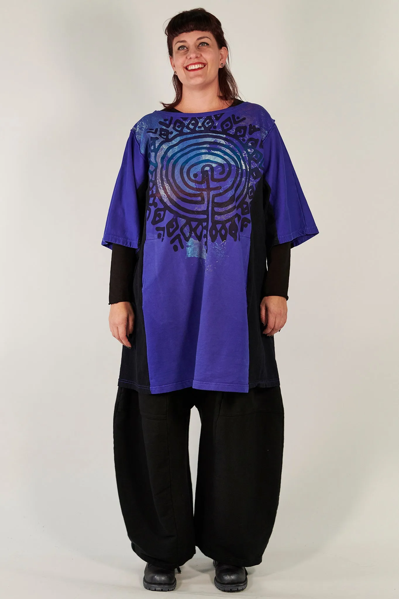 2250 Sketchbook Tunic/Sweatshirt Dress-Blue Spectrum-P