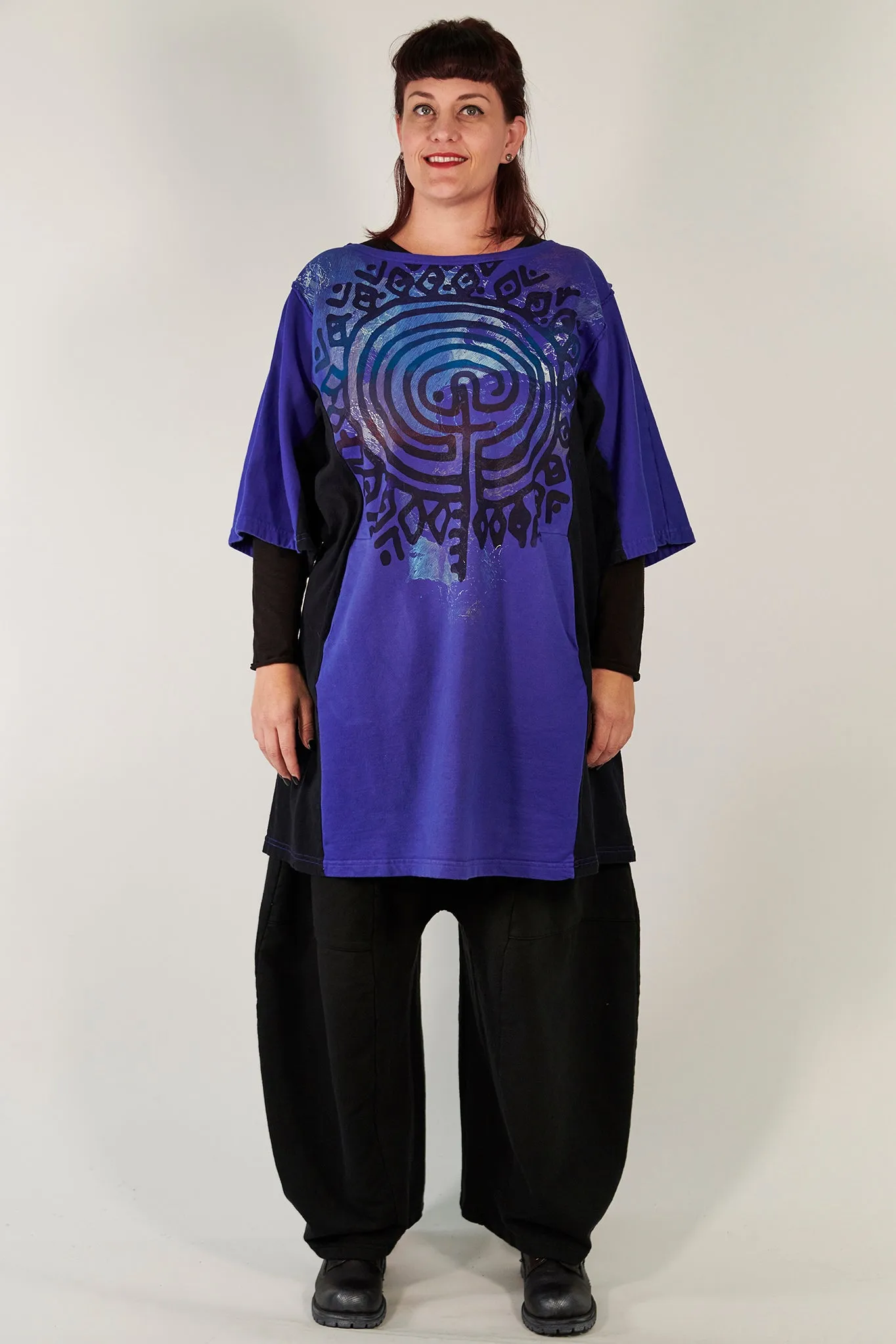 2250 Sketchbook Tunic/Sweatshirt Dress-Blue Spectrum-P