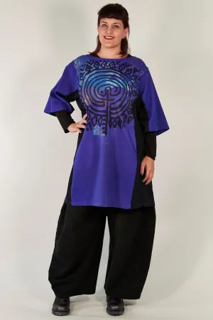 2250 Sketchbook Tunic/Sweatshirt Dress-Blue Spectrum-P