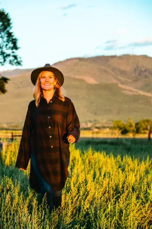 2289 Kinna Plaid Shirt/Jacket- Peat