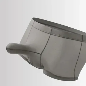 4-Pack Elephant's Trunk Ribbed Ice Silk Underpants for Men JEWYEE FL 629