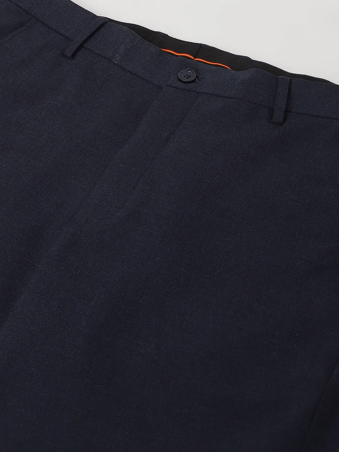 4-Way Stretch Formal Trousers in Mel Blue- Slim Fit