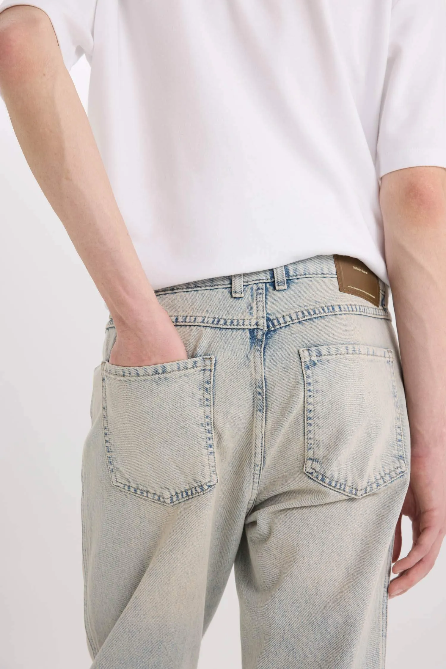 90’S Slim Fit Super Skinny Hem Cotton Trousers