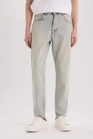 90’S Slim Fit Super Skinny Hem Cotton Trousers
