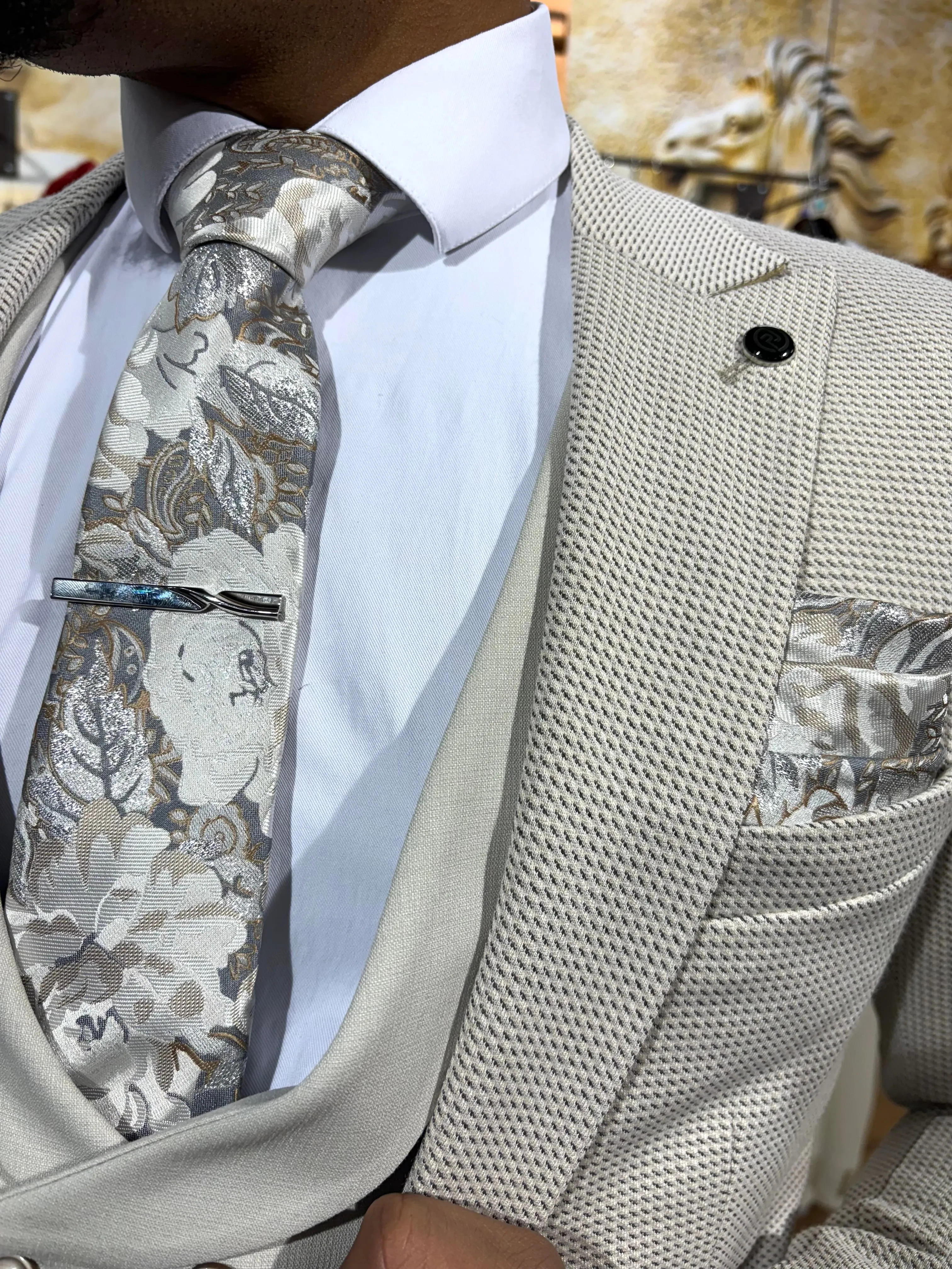 Aldaniti - Stone 3 Piece Suit
