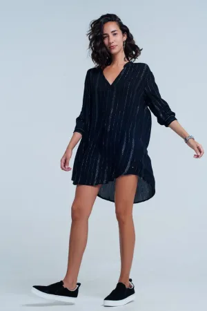 ALISON LUREX TUNIC