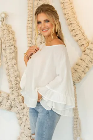 AMBER RUFFLE TUNIC TOP