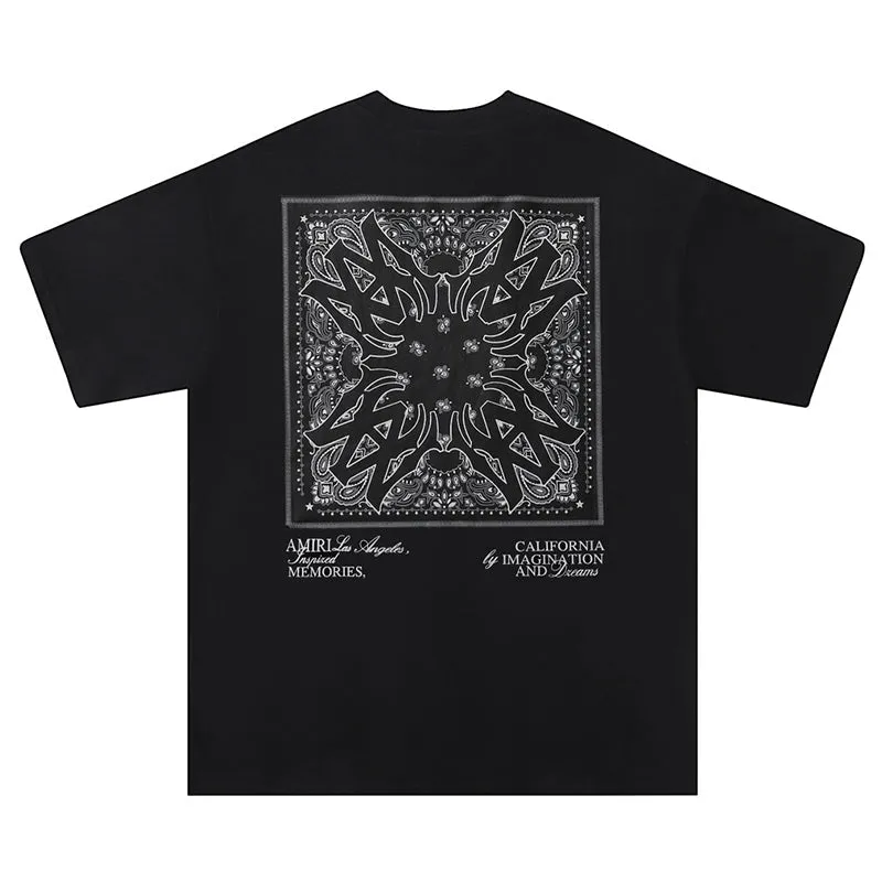 Amiri Printed Cotton Crewneck T-Shirt