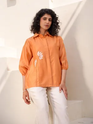 April Shirt - Cinnamon