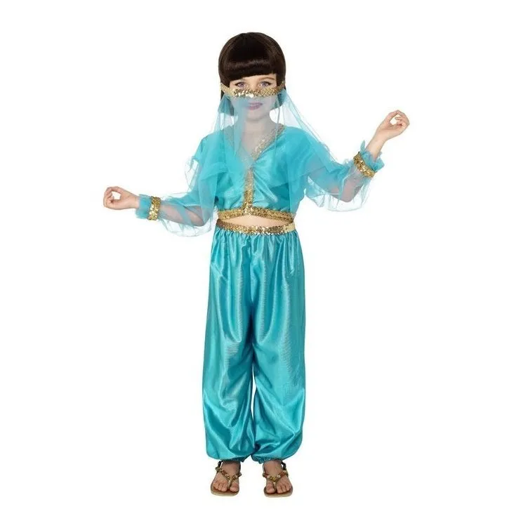 Arabian Princess Costume, Blue, includes Trousers, Top & Headpiece