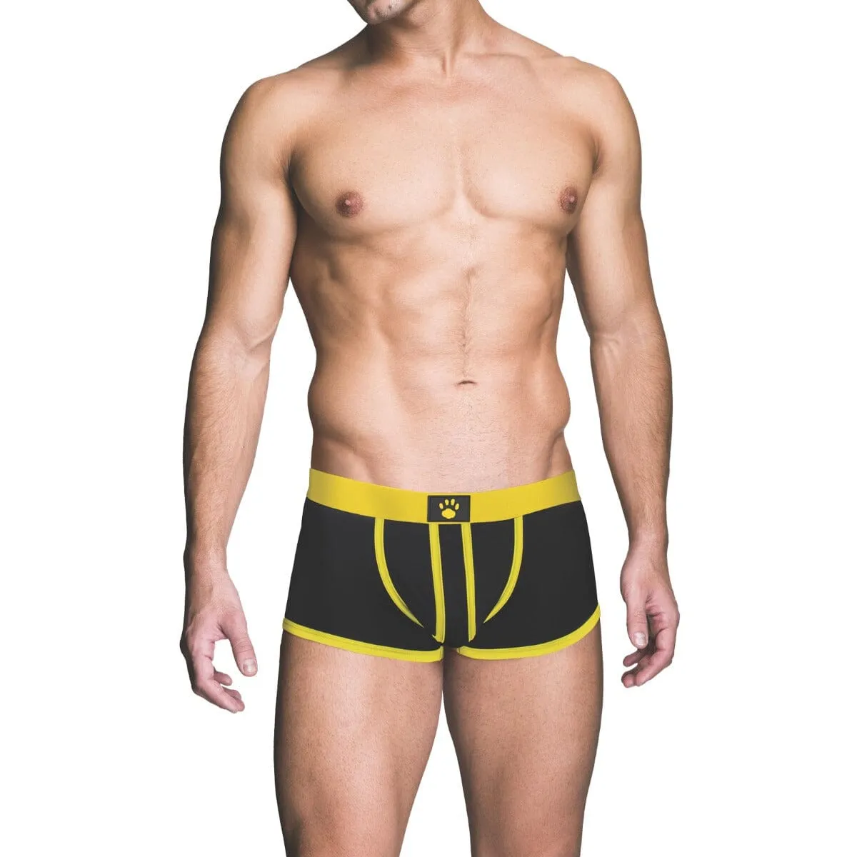 Ass-Less Yellow Fetish Trunk by Prowler RED - Prowler Paw Logo - Backless Design