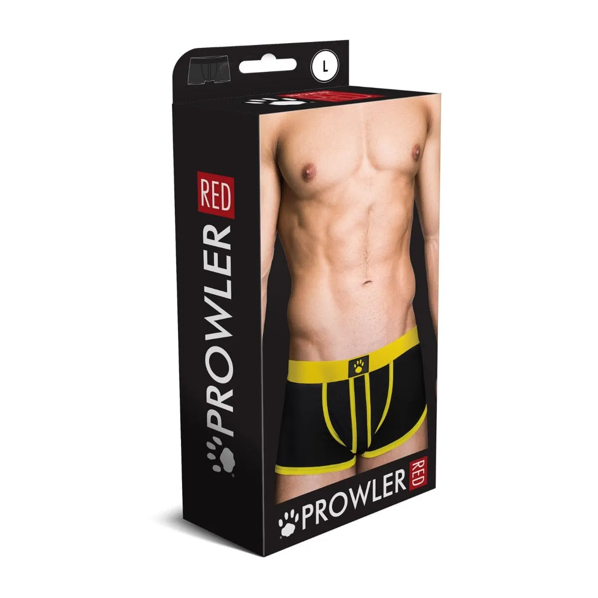 Ass-Less Yellow Fetish Trunk by Prowler RED - Prowler Paw Logo - Backless Design