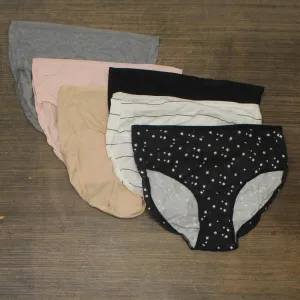 Auden Womens Cotton Briefs 6pk ZXEMY Assorted M