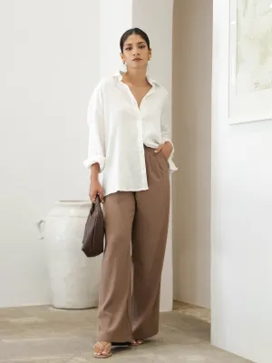 Back Elasticated Wide Leg Pant