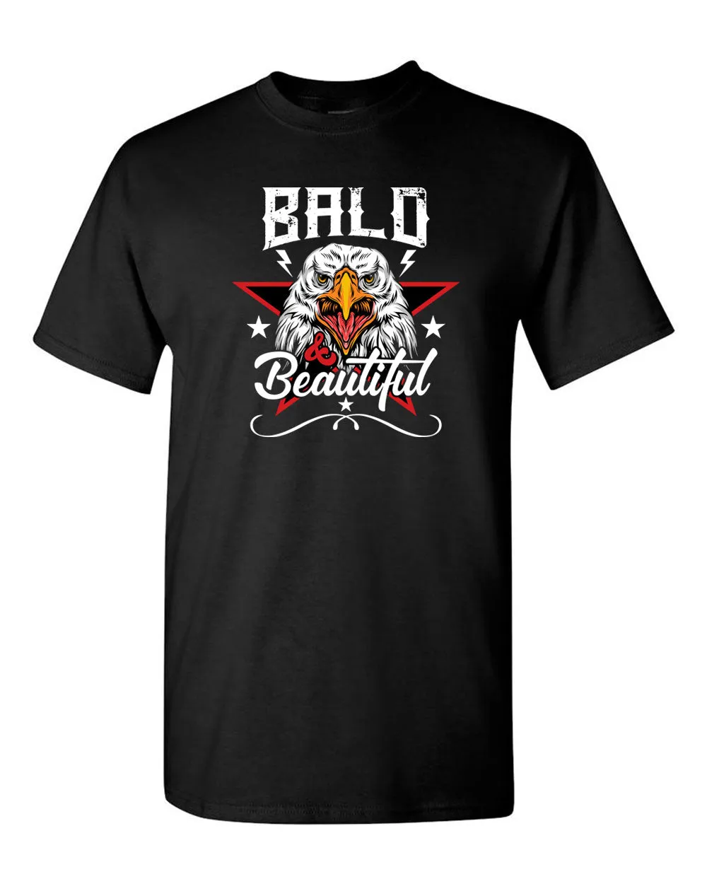 Bald Beautiful Eagles America T-shirt - Patriotism Tees