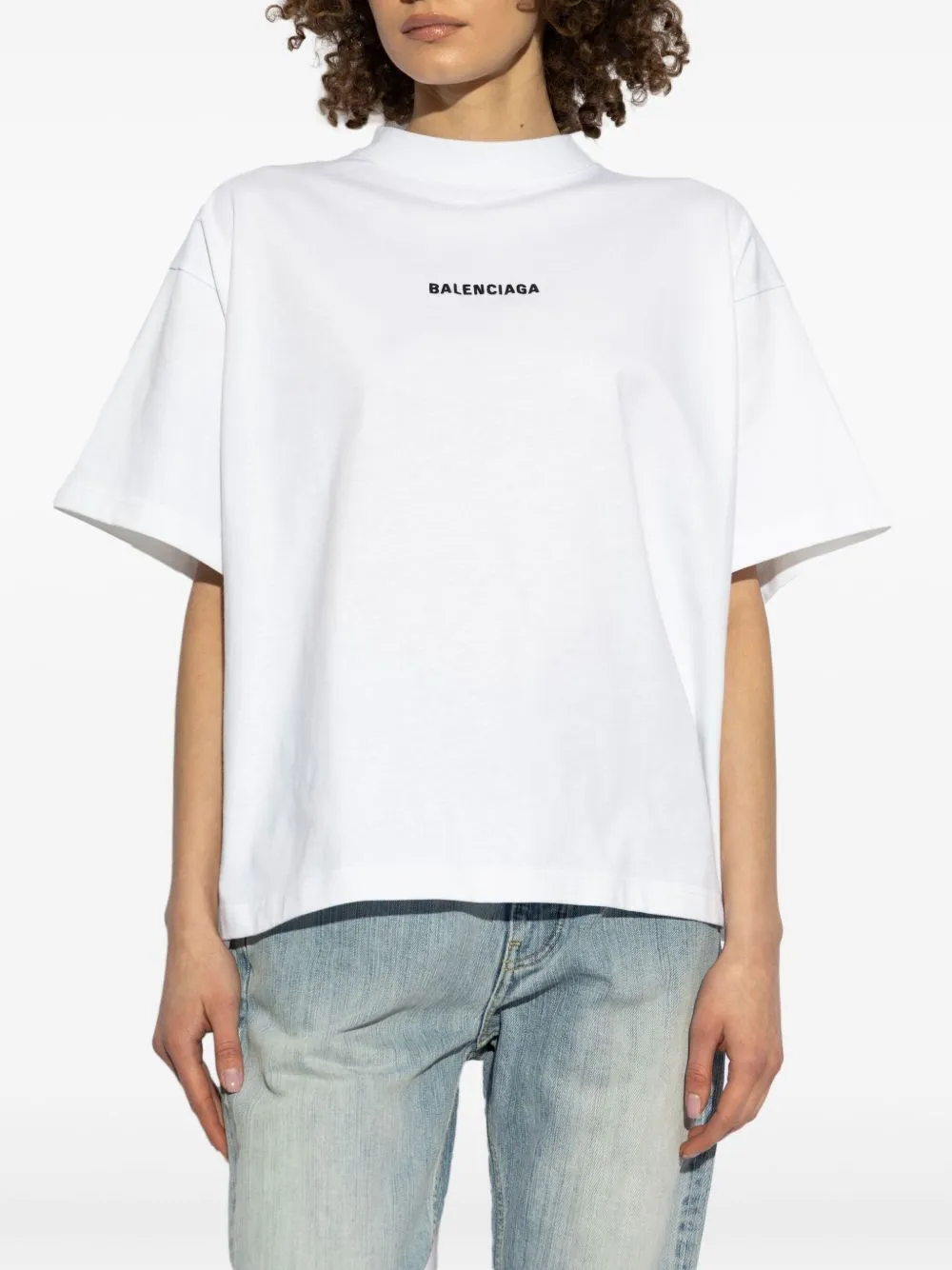 Balenciaga Balenciaga Back Cropped T -shirt