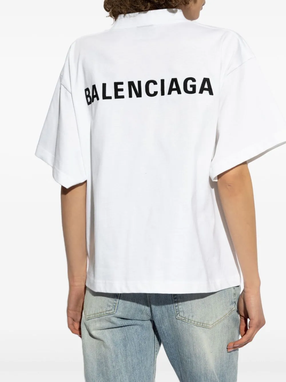 Balenciaga Balenciaga Back Cropped T -shirt