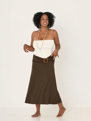 Bamboo Belt with Buckle - Cocoa