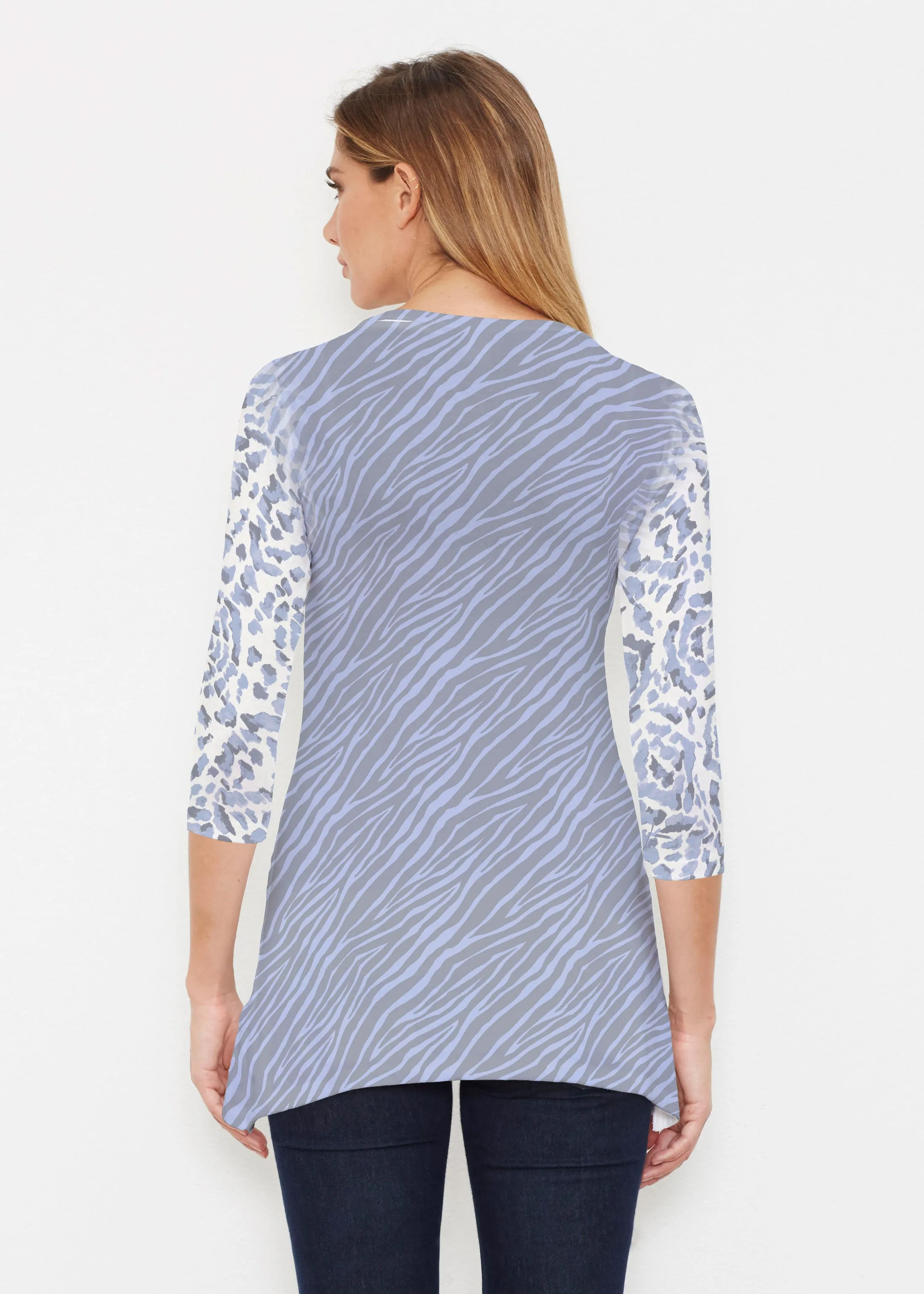 Batik Zebra (7753) ~ Buttersoft 3/4 Sleeve Tunic