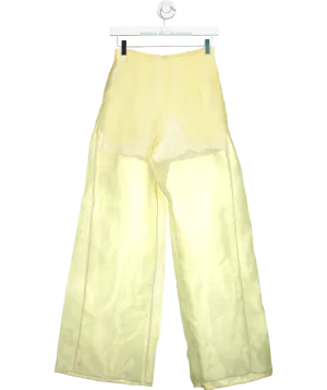 Baum Und Pferdgarten Yellow Dessin high-rise organza pants UK 6