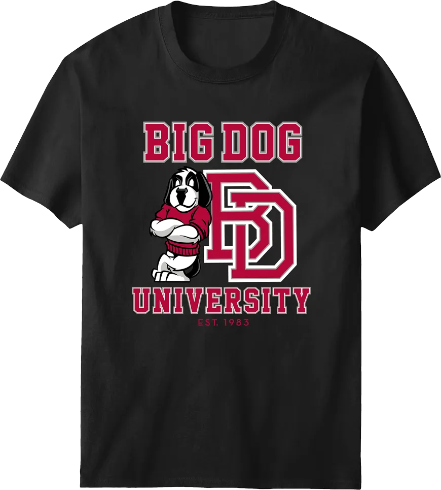 Bd University Red Gray T-shirt