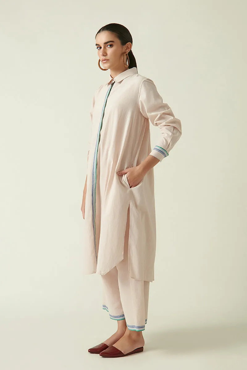 Beige Felis Shirt Tunic