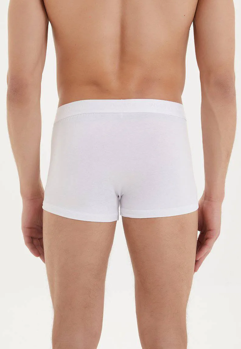 Beyaz Rahat Fit Erkek Boxer TRUNK