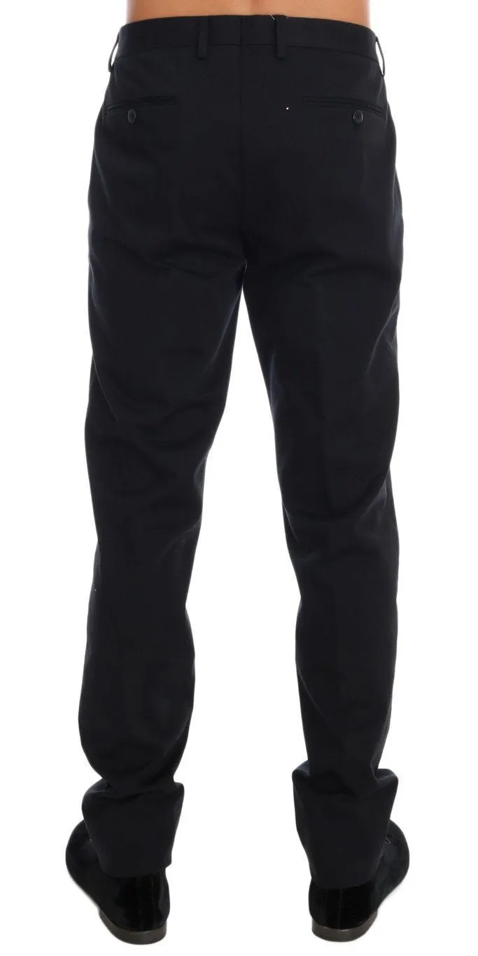 Black Cotton SICILIAN WESTERN Crown Pants