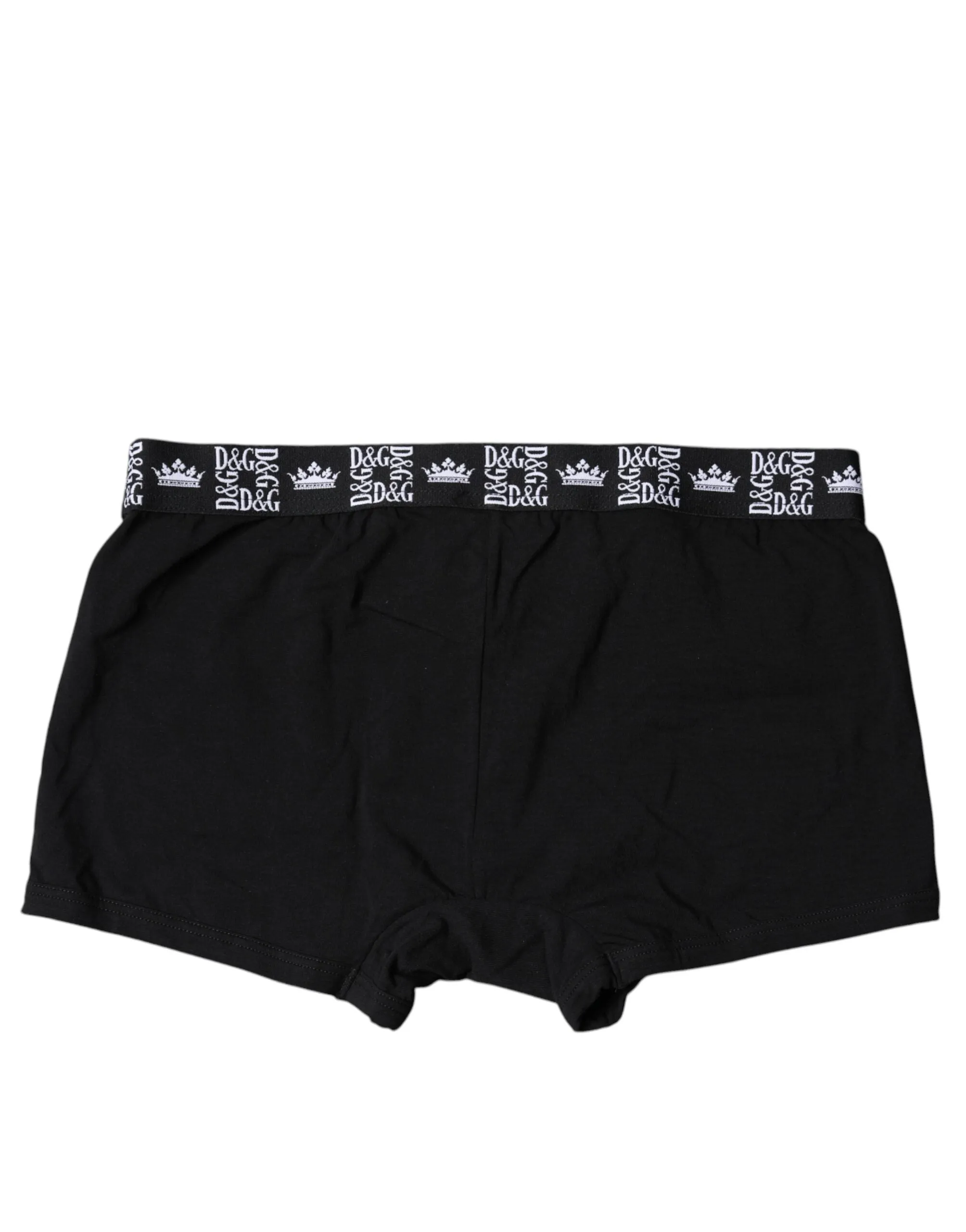 Black Cotton Stretch Men Regular Boxer Underwear
