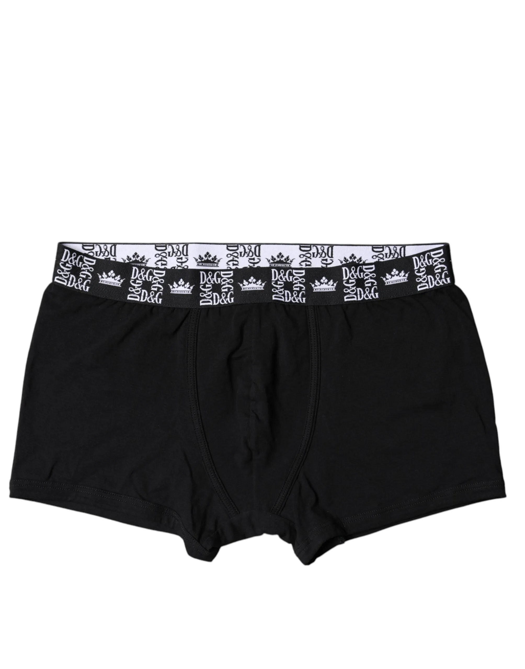 Black Cotton Stretch Men Regular Boxer Underwear