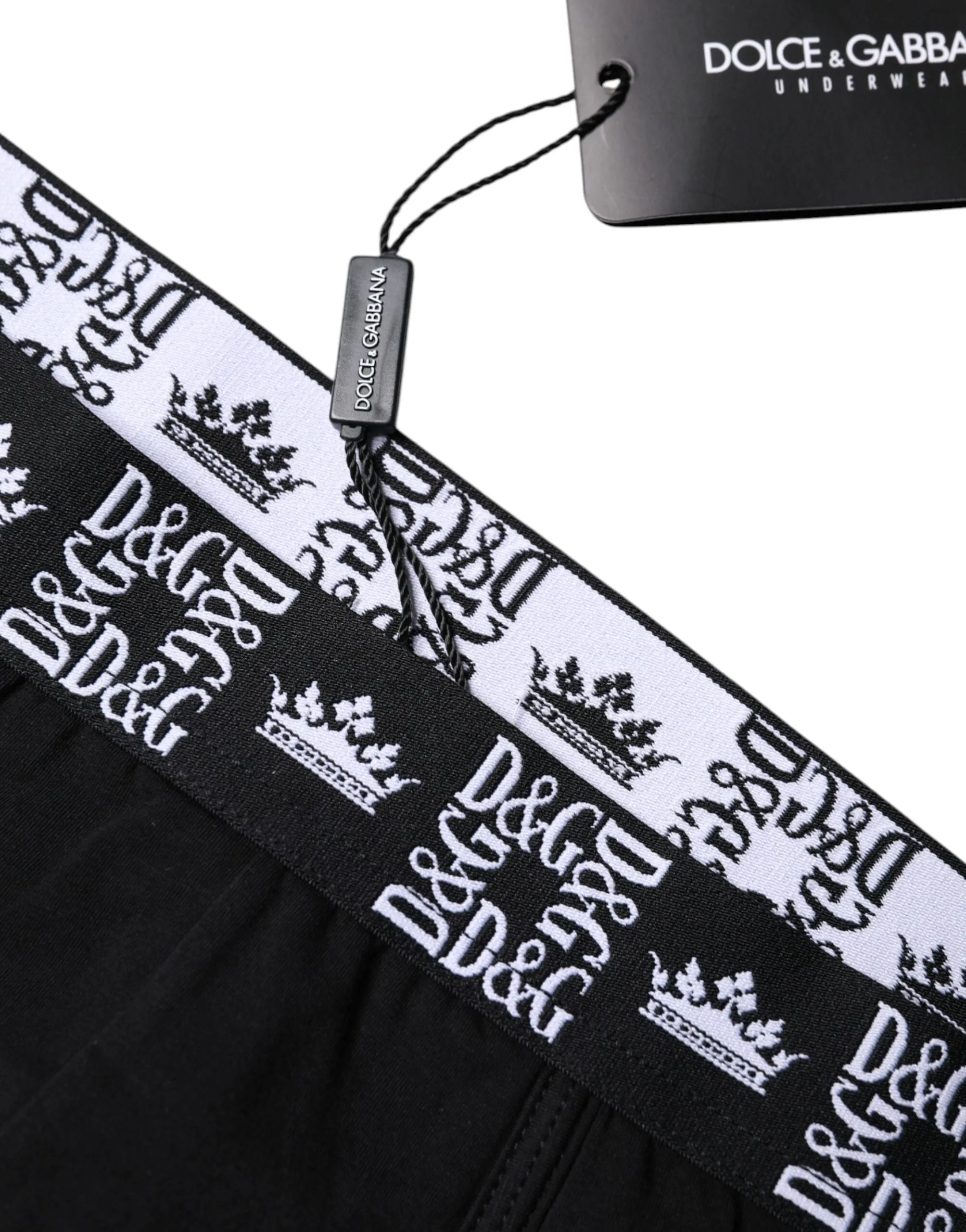 Black Cotton Stretch Men Regular Boxer Underwear