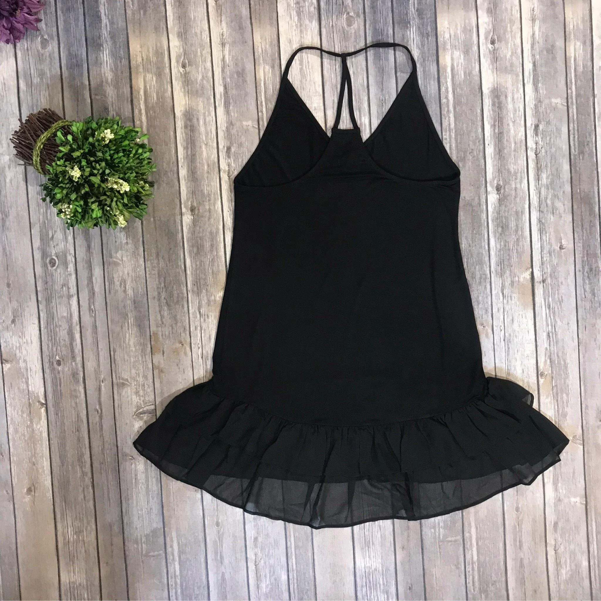 Black High Low Chiffon Dress Extender