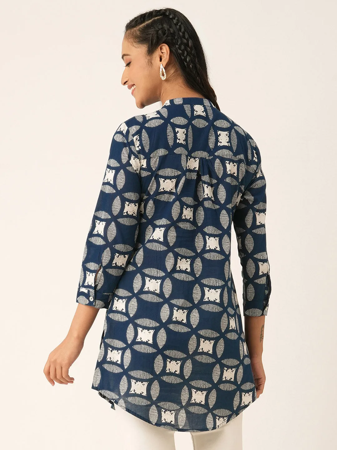 Blue Rayon Tunics for Women online in India - Zola