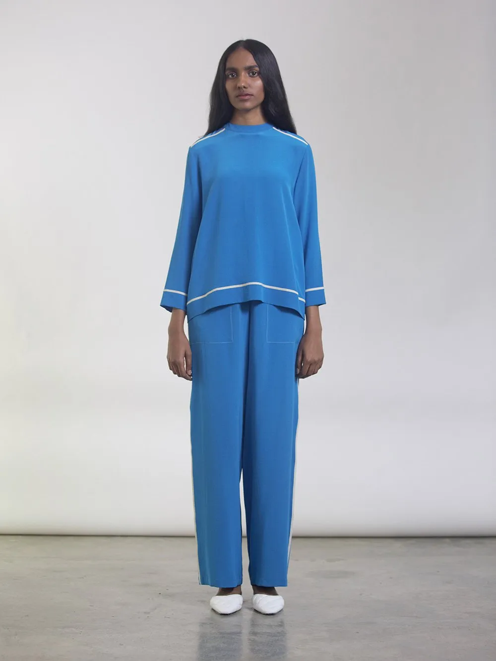 Bodice   I   Pants-These-Wide-Leg-Trousers-Are-Made-From-Fluid-Silk-Crepe-They-Have-Binding-On-The-Sides-And-Contrasting-Top-Stitching-Detail-On-The-Pockets-The-Trousers-Also-Feature-Pockets-On-Each-Side