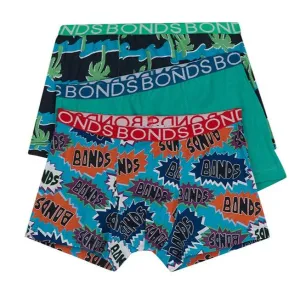 BONDS Boys  3 Pack Trunk Underwear - Kapow Logo