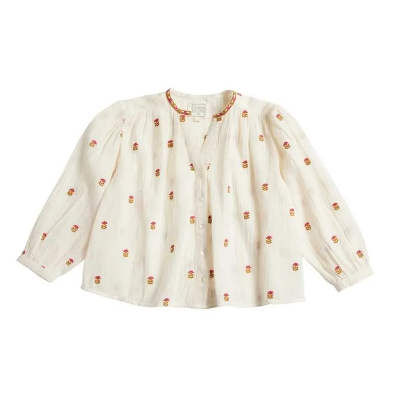 Bonheur du Jour Paris Baho Girl Blouse - Ecru
