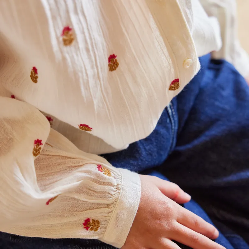 Bonheur du Jour Paris Baho Girl Blouse - Ecru
