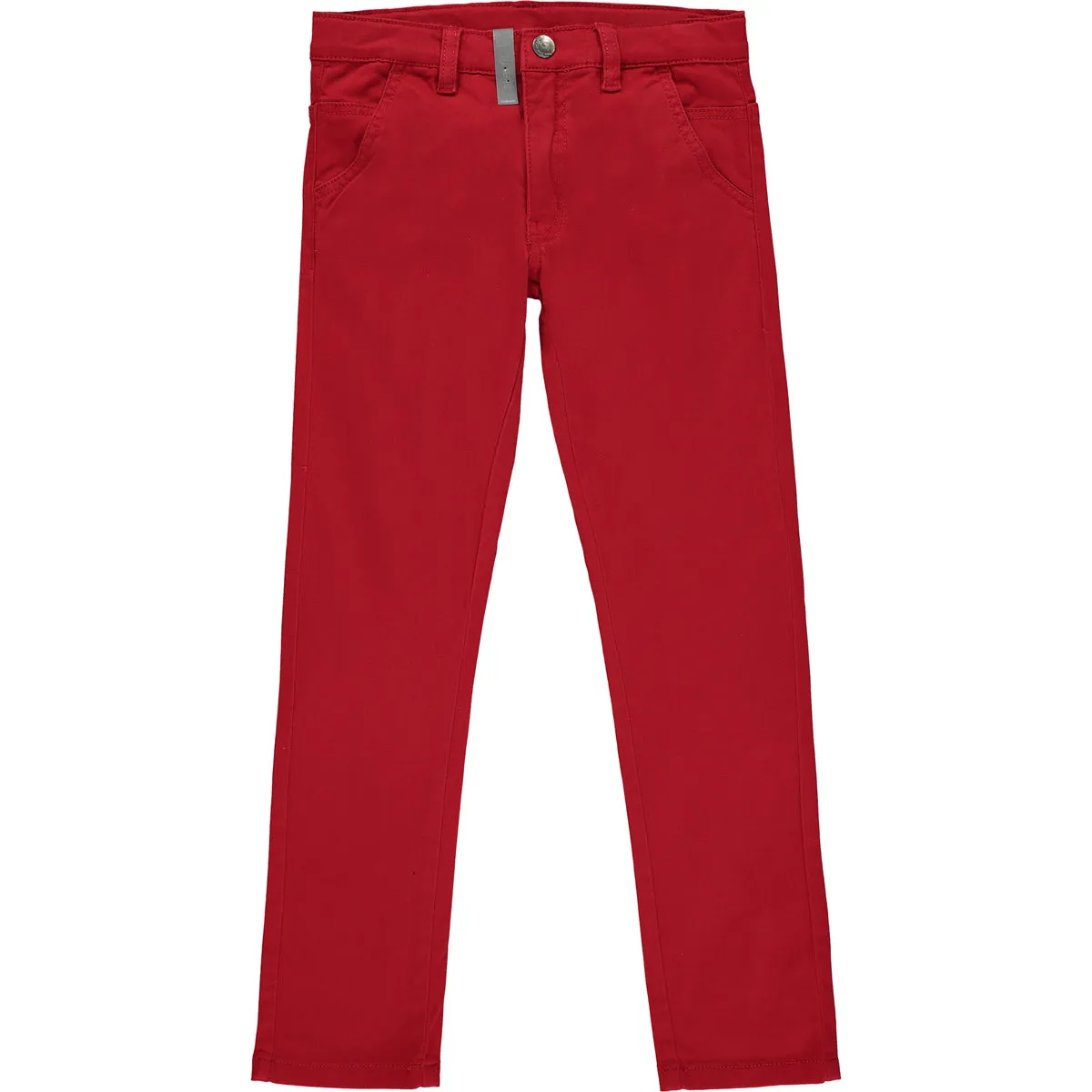Boys Red Cotton Trousers