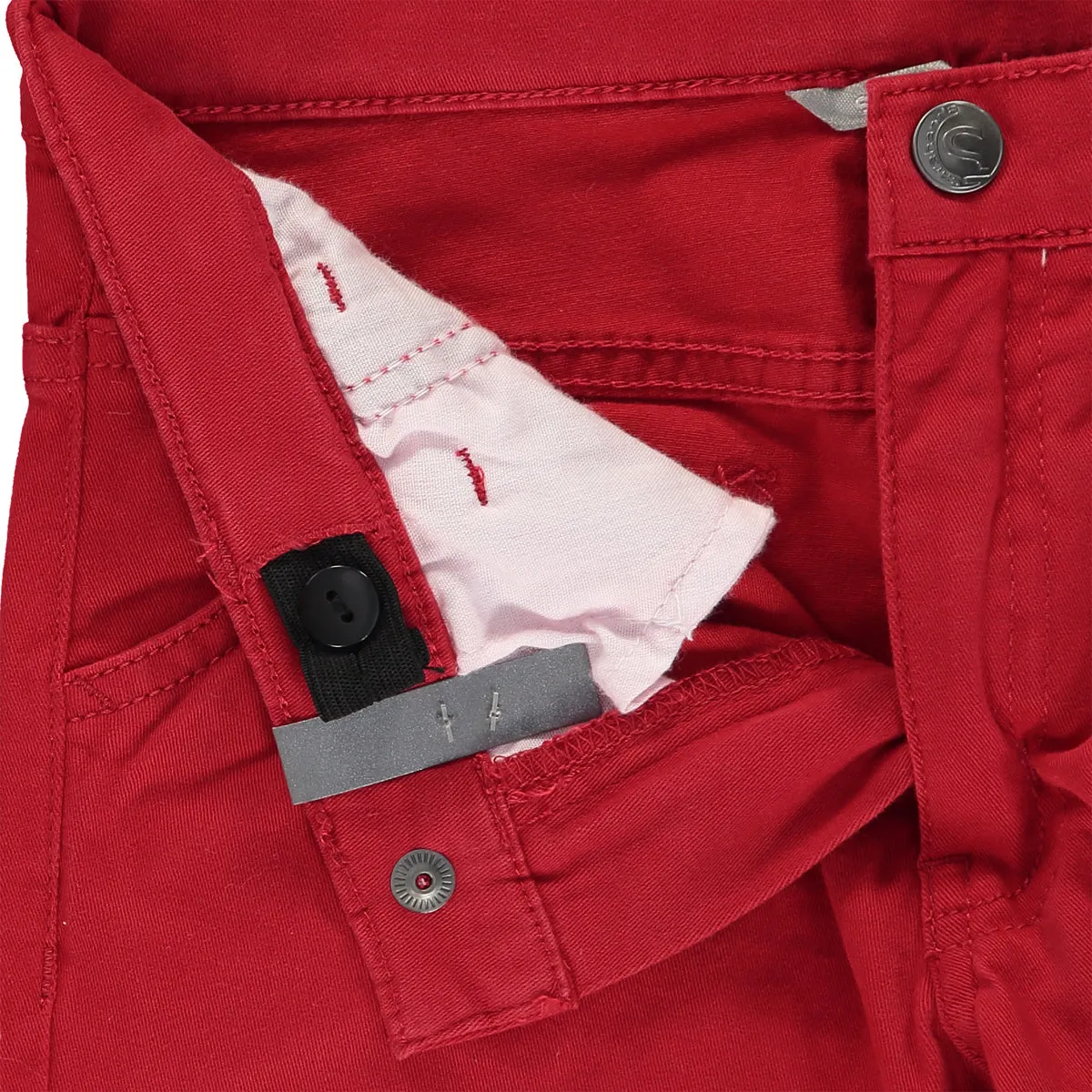 Boys Red Cotton Trousers