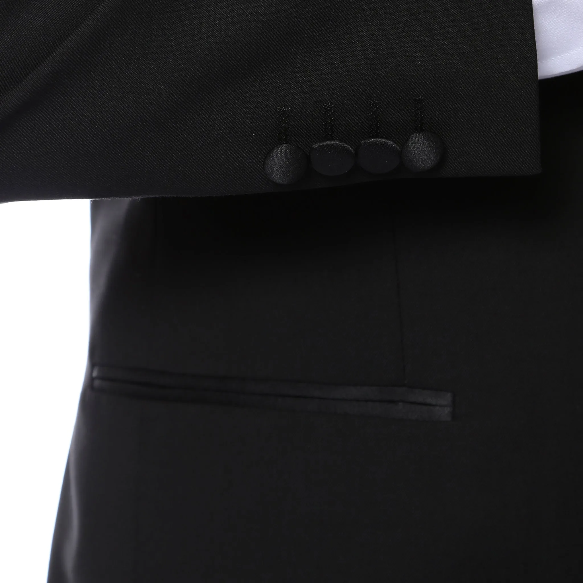 Bronson Black Slim Fit Notch Lapel Tuxedo