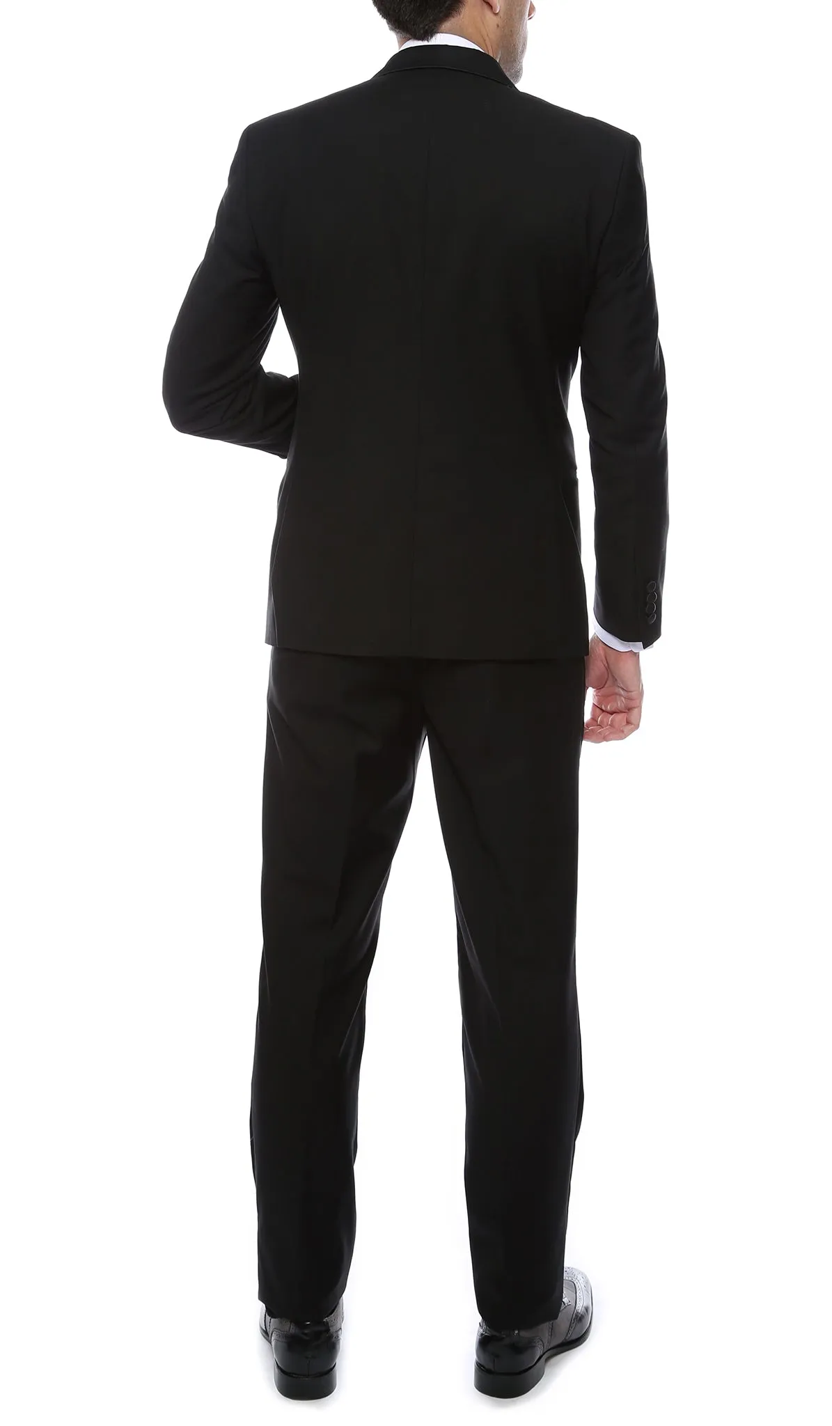 Bronson Black Slim Fit Notch Lapel Tuxedo