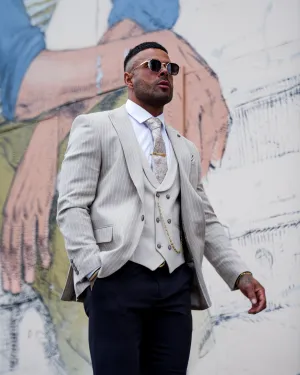 Canberra - Beige 3 Piece Suit