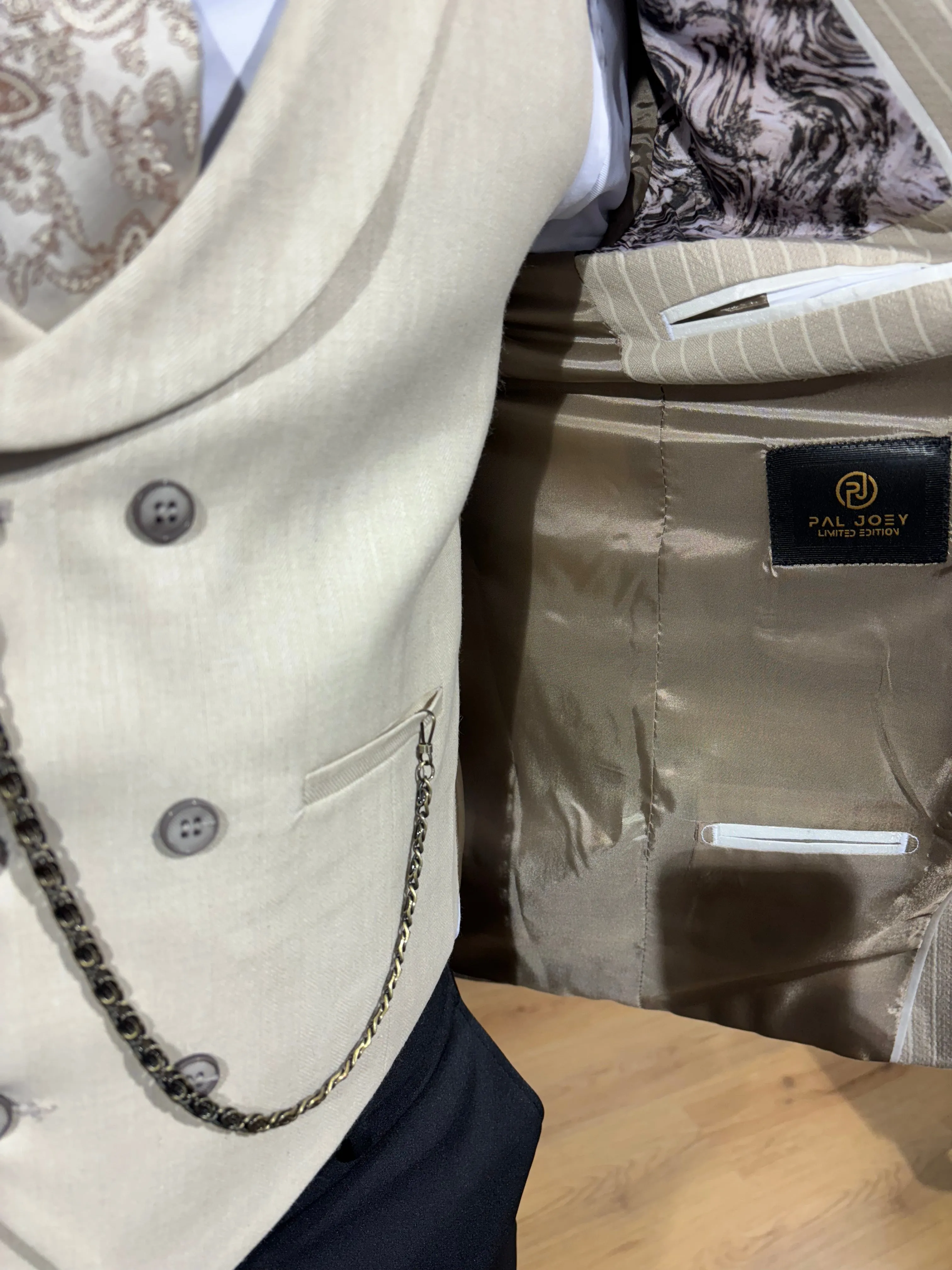 Canberra - Beige 3 Piece Suit
