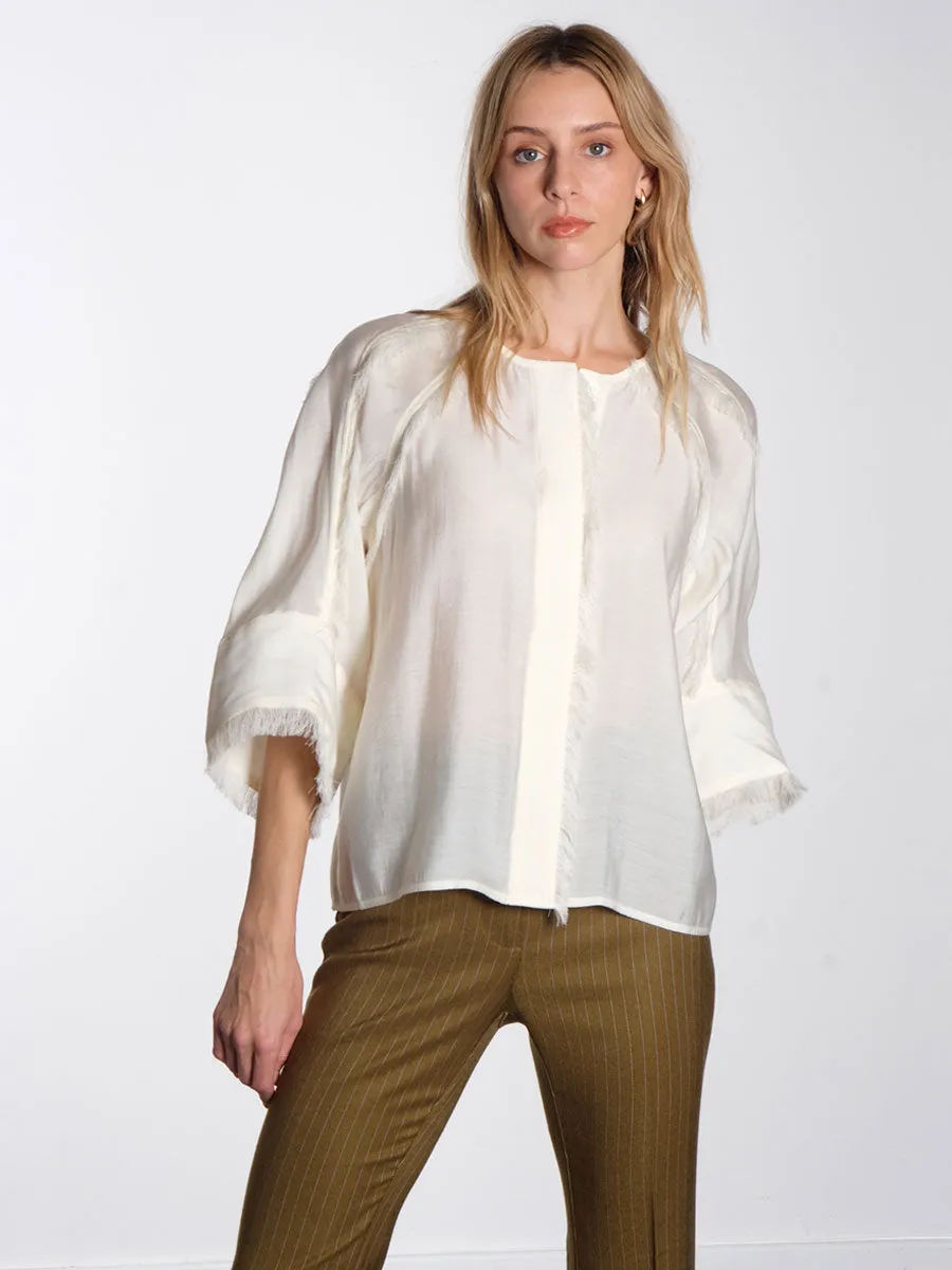 Cassie - Sheer Fringes - Vanilla