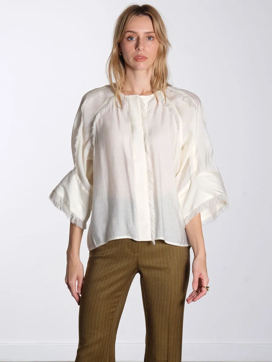 Cassie - Sheer Fringes - Vanilla