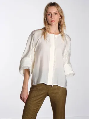 Cassie - Sheer Fringes - Vanilla