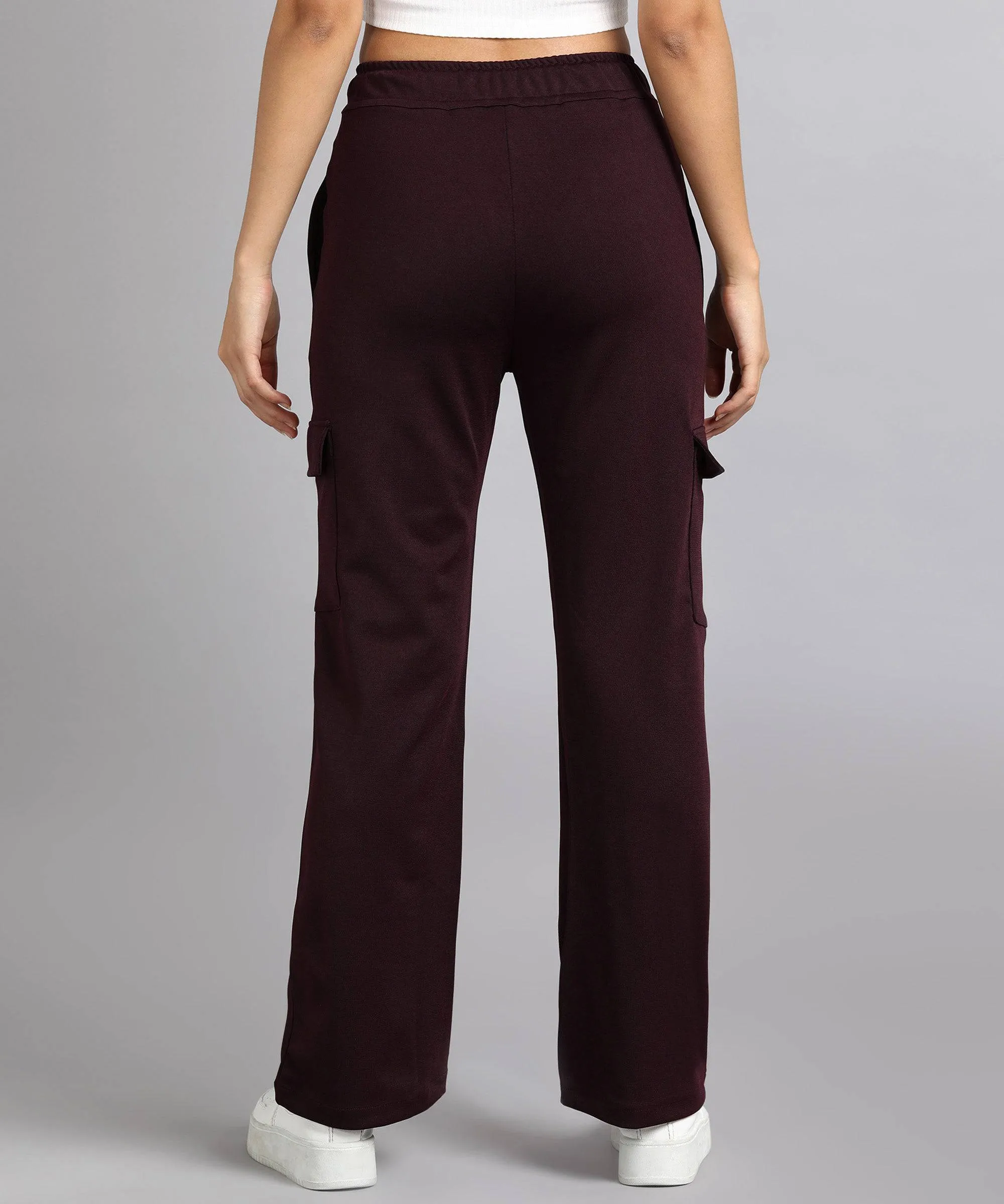 Casual High-Waisted Parallel Cargo Pants