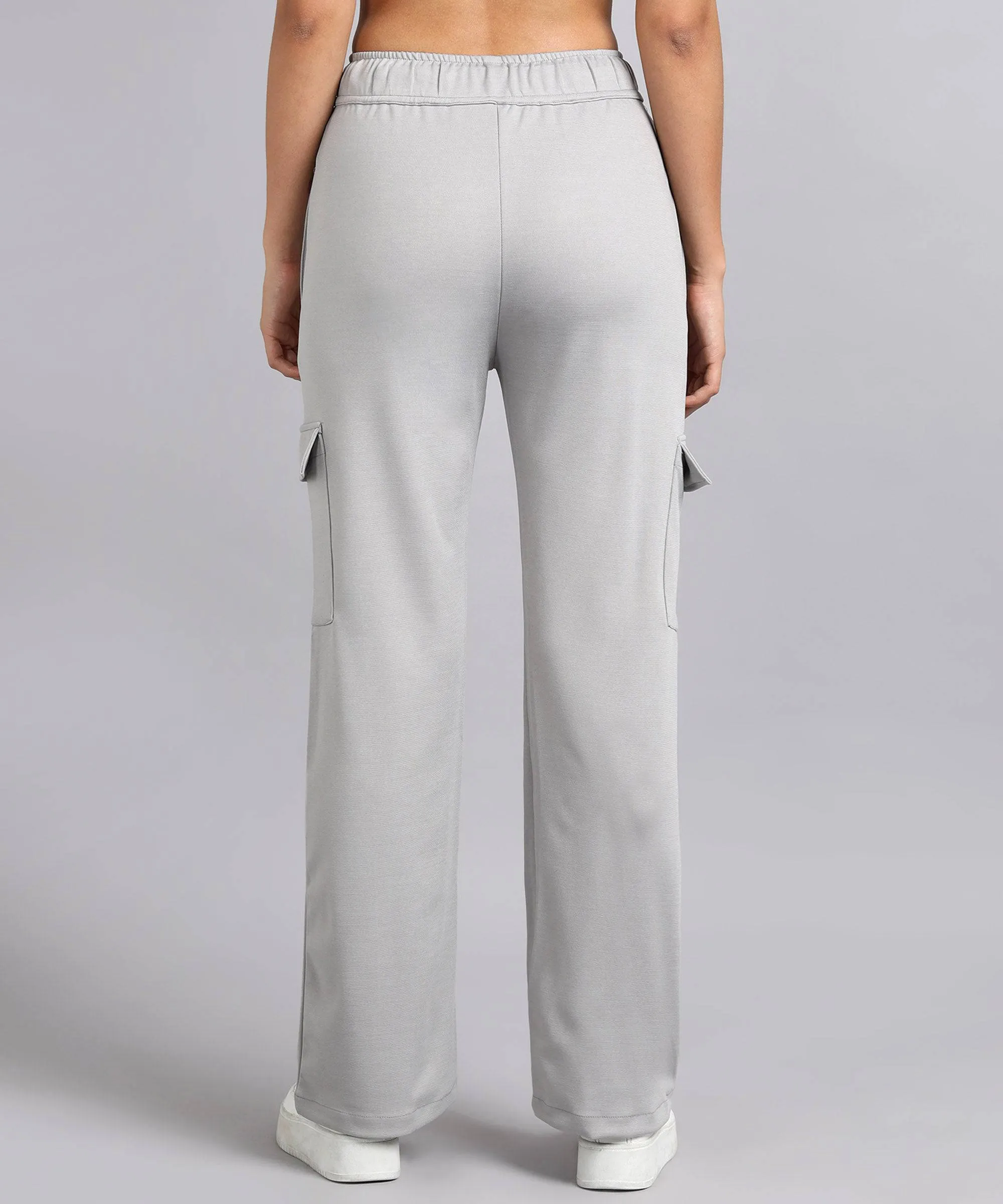 Casual High-Waisted Parallel Cargo Pants